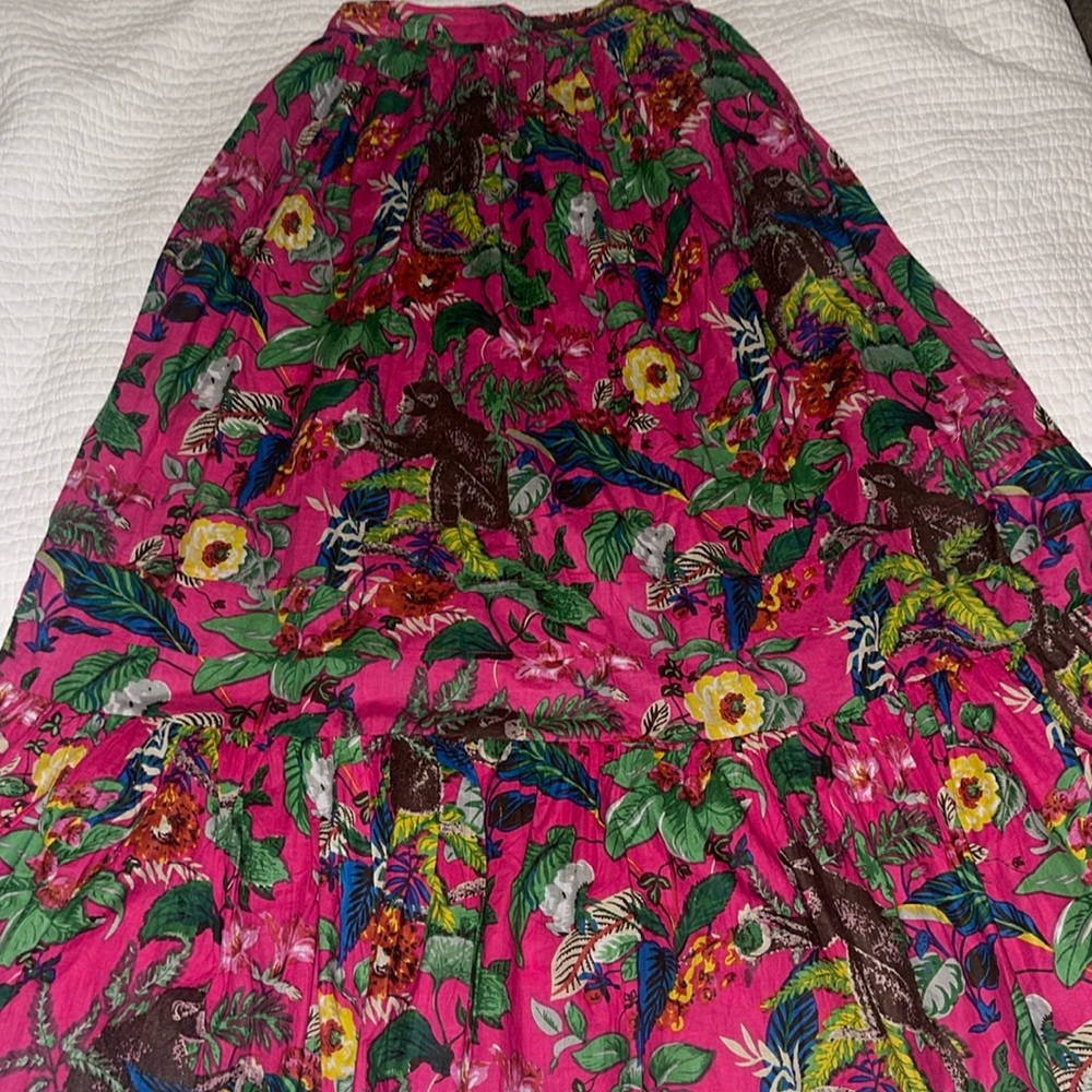 Boutique tropical print maxi skirt